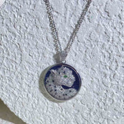 White & Black Diamond Tsavorite Panther Necklace - Jiaxyk